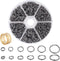 PH PandaHall 920 Pcs 4/5/6/7/8/10mm Iron Split Rings Double Loop Jump Ring Diameter for Jewelry Making Gunmetal...