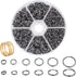 PH PandaHall 920 Pcs 4/5/6/7/8/10mm Iron Split Rings Double Loop Jump Ring Diameter for Jewelry Making Gunmetal...