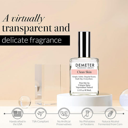 DEMETER 1 oz Cologne Spray - Clean Skin...