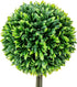 MyGift 15 Inch Artificial Boxwood Topiary Tree - 2 Pack Potted Faux Plant Balls in Gray Pulp Planter, Tabletop Home Décor...