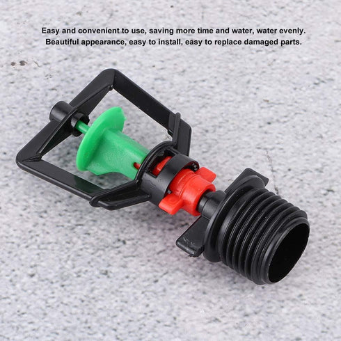 Irrigation Sprinkler, 20Pcs Irrigation Nozzle G1/2 Micro Garden Watering Spray Head Misting Nozzle for Garden Yard Lawn...