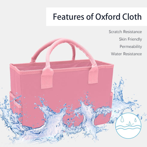 Cupohus Art Organizer Craft Storage Tote Bag with Pockets and Hadles, Oxford Fabric Carrying Caddy for Teacher, Officer, Artist, Students, Travele...