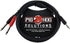 Pig Hog PB-S3403 3.5 mm Stereo to Dual 1/4" Mono (Male) Stereo Breakout Cable, 3 Feet...