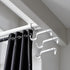 Curtain Rod Brackets Heavy Duty Drapery Hardware Adjustable Rod Holders for 7/8 or 1 Inch Rods, Set of 3 (White, fits rods up to 1 inch)...