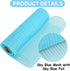 TONIFUL 2 Rolls 10 Inch Light Blue Decorative Mesh Ribbbon Rolls, Fabric Mesh with Foil for Mesh Wreath Supplies, Front Door Wreath Tree Decor Chr...