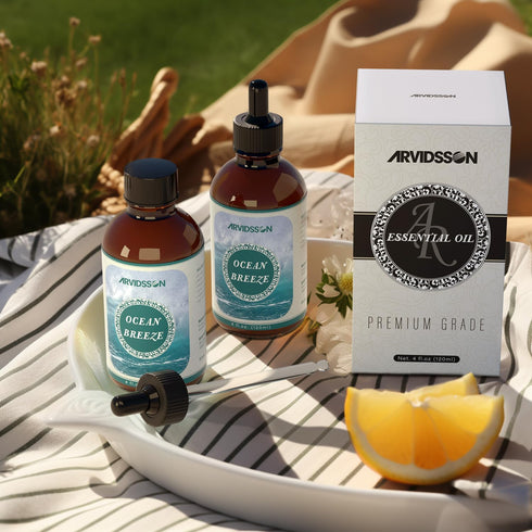 Ocean Breeze Essential Oil 4 Fl Oz (120ml) - ARVIDSSON Spring Summer Fragrance Oil, Ocean Breeze Oil for Diffusers, Candle Making, Homemade Soap...