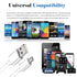 10FT Long Android Charger Cable Fast Charge,USB to Micro USB Cable White,Micro USB 2.0 Cable USB Micro Cable for Samsung Charger Cord Tablet Galax...