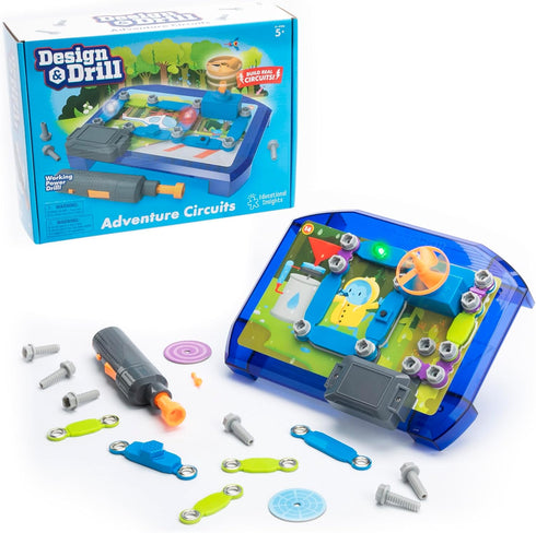 Educational Insights Design & Drill Adventure Circuits, STEM Toy, 63 Pieces, Ages 5+...