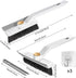 NiHome Multifunctional Rotating Crevice Cleaning Brush for Bathroom, Gap Cleaning Brushes w/Silicone Squeegee for Window, Flexible Bristles for Ba...