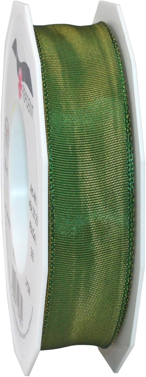 Morex Ribbon French Wired Lyon Ribbon, 1-Inch by 27-Yard Spool, Moss (46425/25-355)...