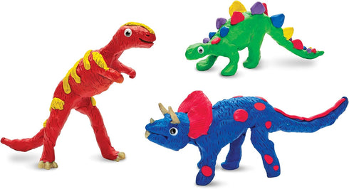 Creativity for Kids Create with Clay Dinosaurs - Build 3 Dinosaur Figures with Modeling Clay, small...