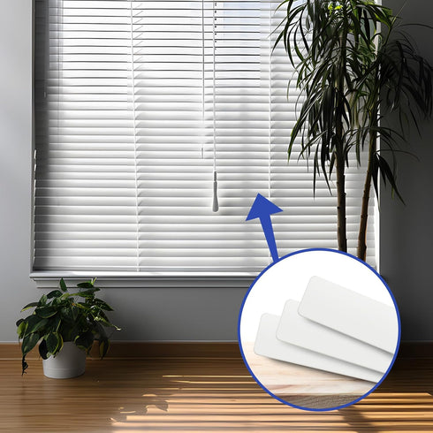 20 Pcs Blind Repair Tabs, Horizontal Blinds Replacement Slats, Mini Blind Slat Repair Kit White Blind Fixers for Horizontal Blinds (1" W x 3" L)...