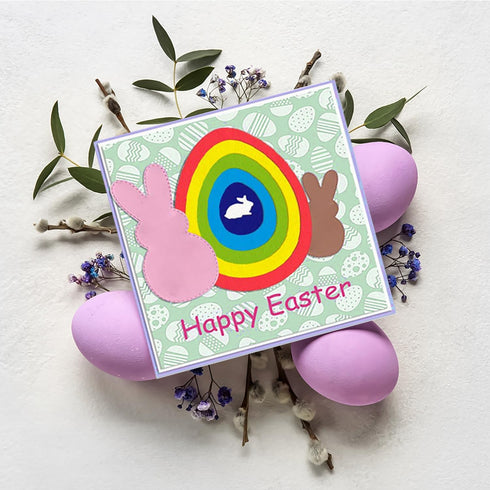 Easter Die Cuts for Card Making,Easter Egg Cutting Dies Rabbit Embossing Template for Scrapbooking DIY Cards Album Crafts Supplies Decorations...