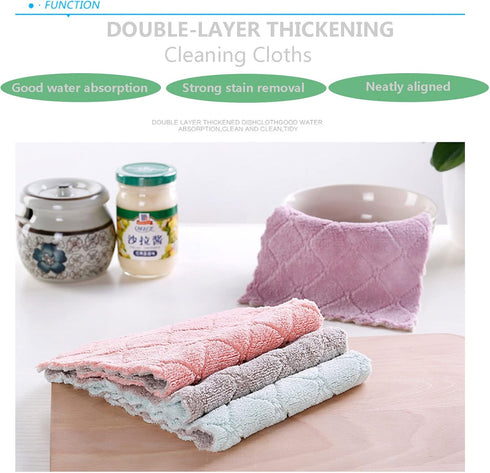 SimpleHouseware Microfiber Cleaning Cloths Reusable and Washable Lint Free...