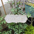 All Chic Metal Garden Sign Hanging Flower Sign Yard Sign Garden Decor Sign Door Hanger Metal Garden Decor Rustic Farmhouse Backyard Outdoor Wall D...