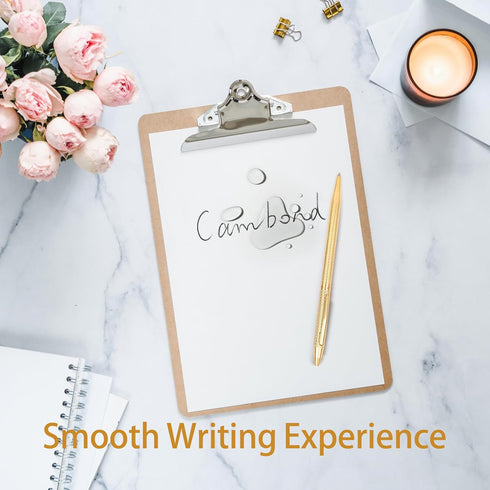 Cambond Ballpoint Pens Gold Pen - Nice Pens for Wedding Guest Book Fancy Pens for Gift Smooth Writing Pens with Black Ink 1.0mm Medium Point, 3 Pe...