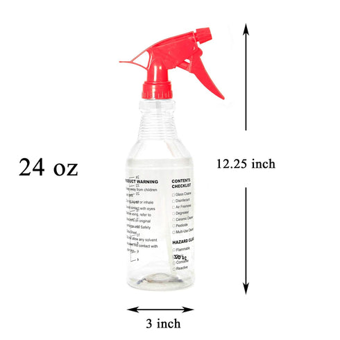 Youngever 3 Pack Empty Spray Bottles, Spray Bottles for Cleaning Solutions (24 Ounce)...