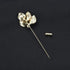 Elegent Calla Lily Flower Cluster Lapel Pins Brooch Crystal Enamel Floral Boutonniere Bouquets Corsage Stick Pin Suit Cardigan Scarf Tie Pins Wedd...