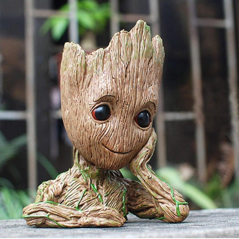 6'' Baby Groot Flowerpot Succulent Planter Pot Pen Holder Cute Desk Decor Garden Home Gift for Friends Kids Indoor Plants...