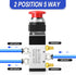TAILONZ PNEUMATIC 1/4”NPT Automatic reset type Push Button 5 Way 2 Position Pneumatic Control Mechanical Valve...