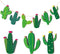 24 Pcs Cactus Cutouts Wooden Ornaments Summer Themed Party Banner DIY Cactus Green Decoration Hanging Embellishments Fiesta Party Decoration for M...