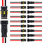 10 Pack 2 Pin Wire Connector 16 AWG Waterproof Automotive Electrical Connectors Deutsch Connector Male and Female Wire Connectors for Car Truck Bo...