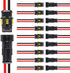 10 Pack 2 Pin Wire Connector 16 AWG Waterproof Automotive Electrical Connectors Deutsch Connector Male and Female Wire Connectors for Car Truck Bo...