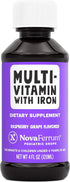 NovaFerrum Yum | Multivitamin with Iron for Infants, Toddlers & Kids | Immune Support | Ages 4 & Under | Gluten Free Certified | Sugar Free | Rasp...