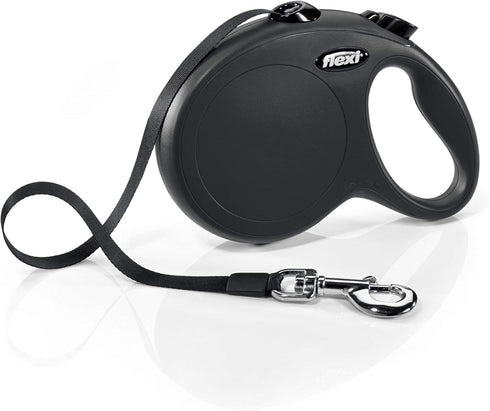Flexi New Classic Retractable Dog Leash (Tape), 16 ft, Large, Black...