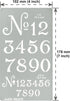 Aleks Melnyk No.452 Metal Stencil, Small Number Stencil, Size 1in and 0.5in, Old World Number, Template for Wood Burning, Pyrography Engraving, Bo...