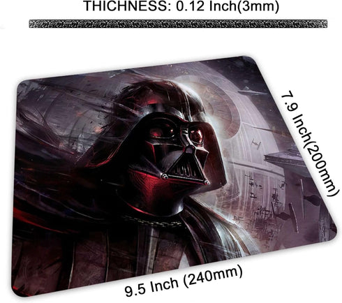 Mouse Pad,Mouse Pads for Wireless Mouse,Cool Black Warrior Mousepad for Laptop Desk Accessories with Designs,Computer Gaming Mouse Pad,Mouse Pad f...