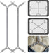 ACEDÉCOR Sheet Straps, Fitted Sheet Clips Under Mattress Keeping Sheets in Place, Bed Sheet Holders Straps for Twin, Full, Queen, King(Light Grey)...