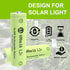 Porvoo AA Ni-MH 600mAh 1.2V Rechargeable Batteries, AA Solar Batteries for Outdoor Solar Lights, Garden Lights, String Lights (8Pack AA)...