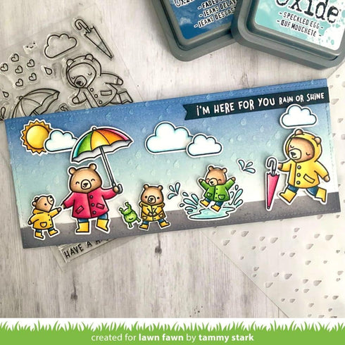 Lawn Fawn LF2816 Rainy Sky Stencil...