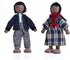 Wooden Dollhouse People of 7 Pcs Family Figures with 2 Pets (Dog and Cat) for Girls Toddler Kids Dollhouse Accessories Toy...