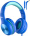 Kids Headphones with Cord, Over-Ear Headphones for Kids with Microphone, 85/94dB Volume Limit Headset for Kids with Shareport, Wired Headphones fo...