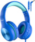 Kids Headphones with Cord, Over-Ear Headphones for Kids with Microphone, 85/94dB Volume Limit Headset for Kids with Shareport, Wired Headphones fo...