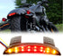 Motorcycle Chopped Rear Fender Edge LED Brake License Plate Tail Light Stop Running Light Turn Signal Lamp Compatible with Harley Sportster XL883N...