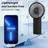 Portable Hand Held Fan-Handheld Personal Fan Rechargeable with 4 Speeds,Super Quiet,16 Hours of Use-Perfect for Airplane Beach Travel,Office,Gifts...