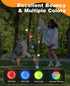 LED Dog Ball Rechargeable, Light Up Dog Ball Toys, Bounce-Activated Durable Fetch Ball, Natural Rubber, Unique Scent, 2.5 inches, for Small & Medi...
