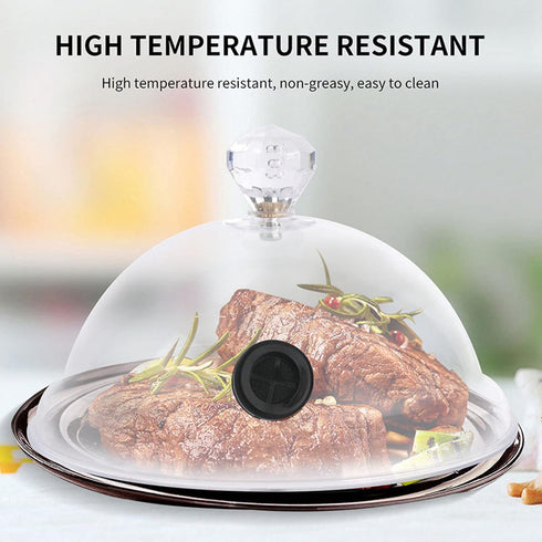 Cocktail Smoke Gun Lid Portable Handheld Smoke Infuser Acrylic Home Smoking Dome Cover for Meat, Grill, BBQ, Cocktail Drinks Cheese...
