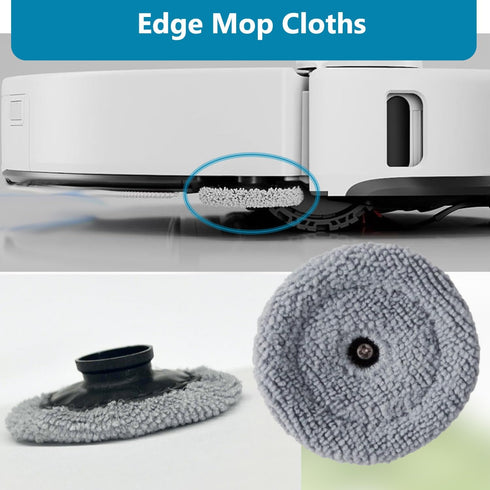 8 Pack Mop Cloth Pads Replacement for Roborock S8 MaxV Ultra, S8 Max Ultra Robot Vacuum Cleaner, Upgraded Reusable Washable Microfiber Dual Sonic ...