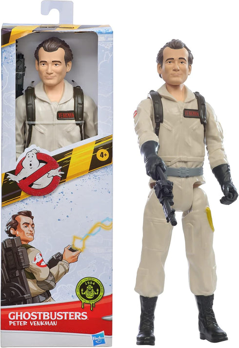 Ghostbusters Hasbro Peter Venkman Toy 12-Inch-Scale Classic 1984 Action Figure with Proton Blaster Accessory, for Kids Ages 4 and Up (E9788)...