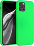 kwmobile Case Compatible with Apple iPhone 12 / iPhone 12 Pro Case - Soft Slim Protective TPU Silicone Cover - Neon Green...