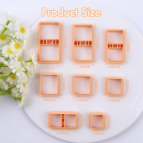 Puocaon Books Clay Cutters - 8 Pcs Polymer Clay Cutters for 3D Books Clay Earrings Jewelry Making, Back to School Book Clay Cutters for Polymer Cl...