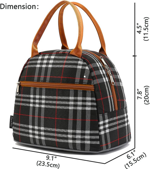 FlowFly Insulated Lunch Cooler Bag - Tote Bag Organizer for Women/Men, W&B...