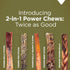 Natural Farm Power Fish Sticks Dog Chews (6”, 5-Pack), 2-in-1 Power Chews: Premium Beef Cheek Wrapped in Crunchy Tilapia Skin, Rich in Omega 3s, L...