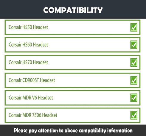 Headband Replacement Cushion Compatible with Corsair CD900ST/MDR V6/MDR 7506/HS50/HS60/HS70 Headsets Professional Fabric Replacement Headstrap Pad...