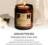 Scented Soy Candle Amber Jar Perfume Candle Aroma Healing Gift (8oz, Shea Butter)...