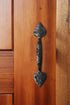 Iron Valley - 9" Heart Door Pull Handle - Solid Cast Iron...